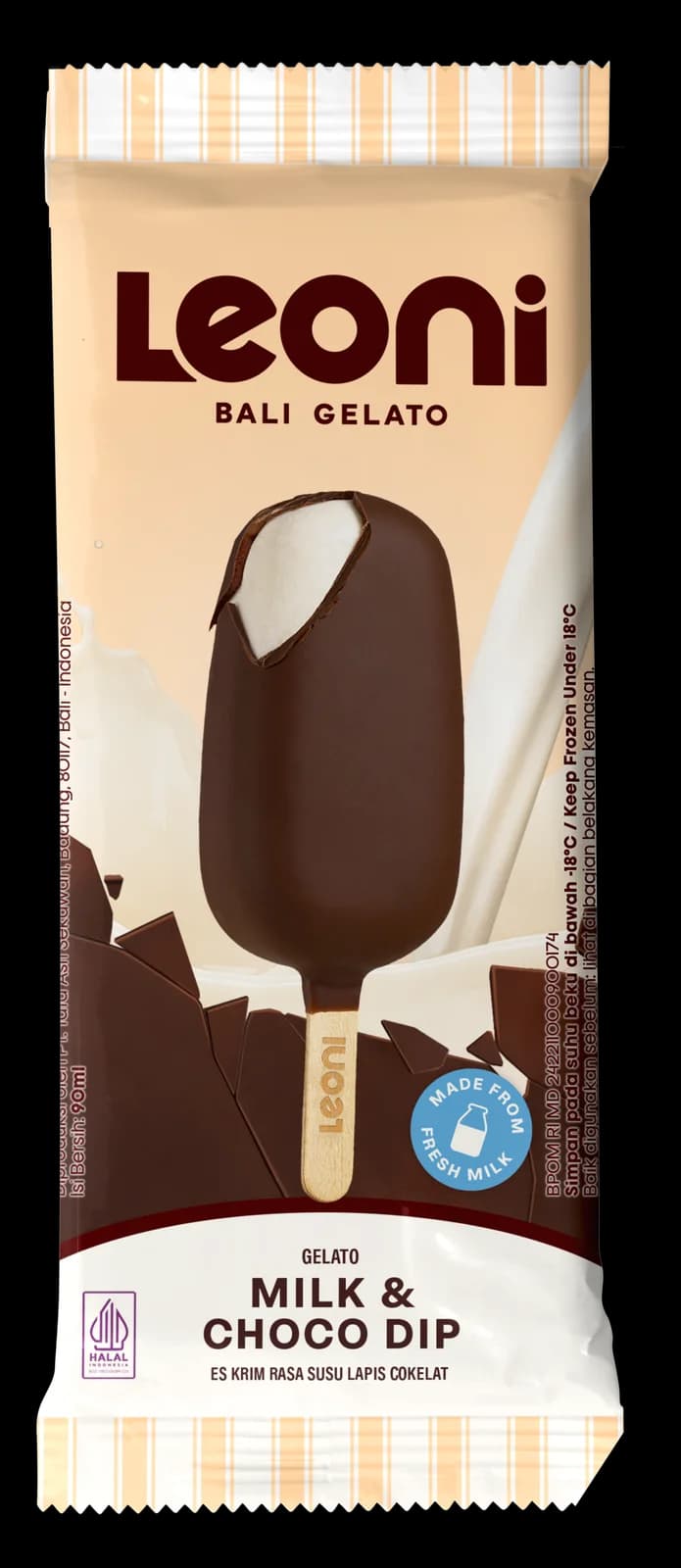 Leoni chocolate gelato stick