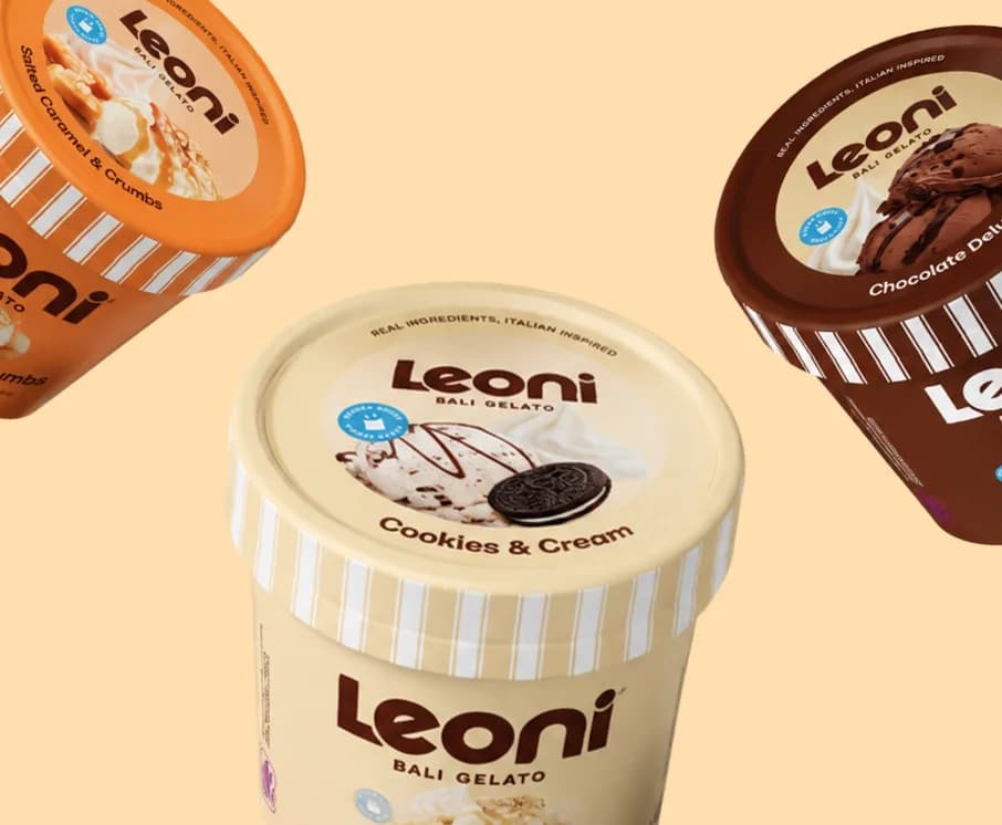 Leoni gelato cups trio