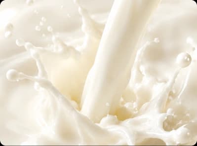 Fresh milk pouring